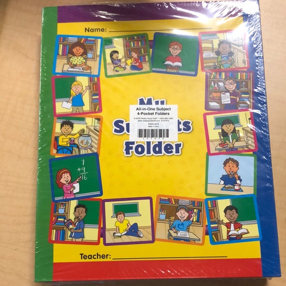 Set of 12 Kids Multi-Subject Folder with Multicolor Design - Picture 1 of 2